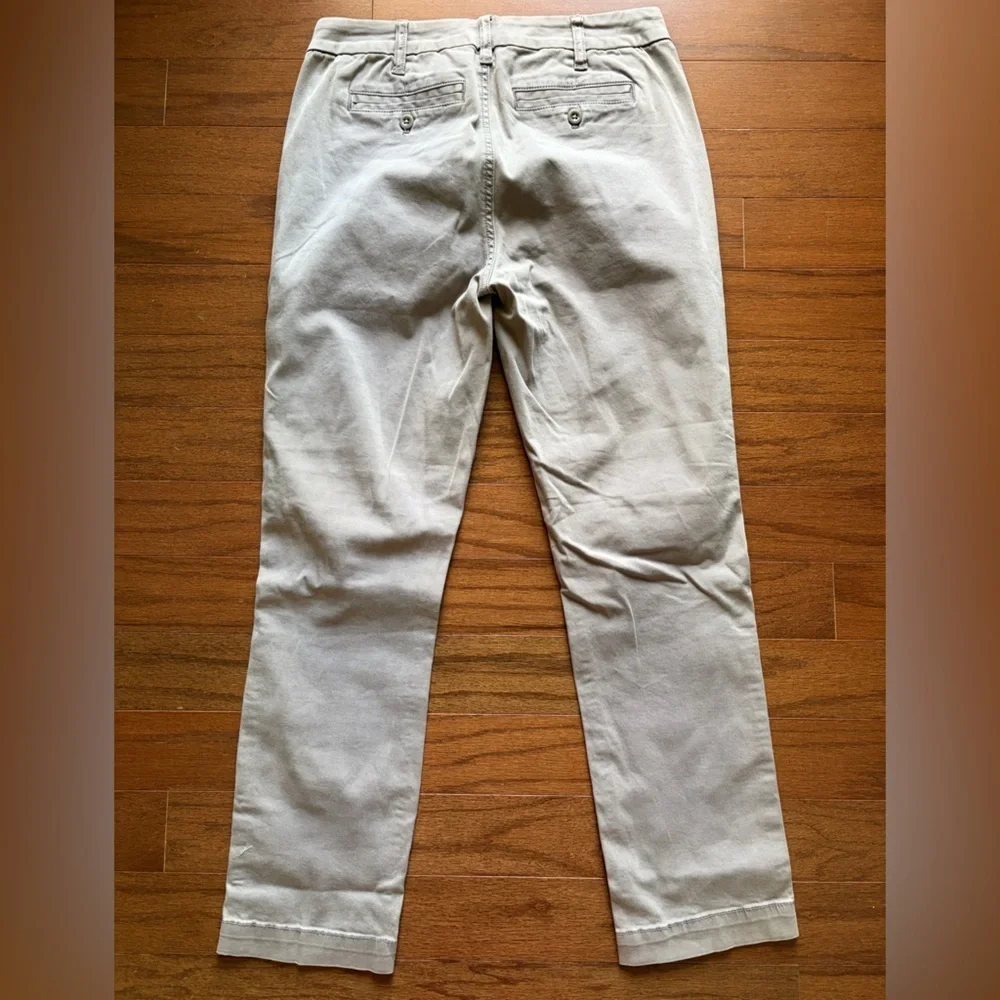 J. Crew Women's Light Gray Straight Leg Chino Size 27